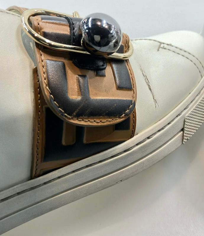 Fendi Low Cut Sneakers Zucca Pattern Women's Size 36 (M) Fendi