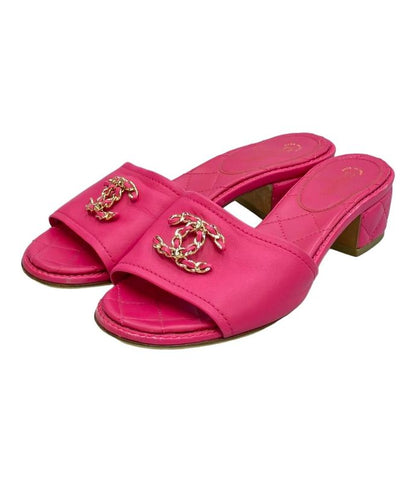 Chanel Mule Sandals Matelasse Le Women SIZE 35.5 23cm (9.06in) Chanel