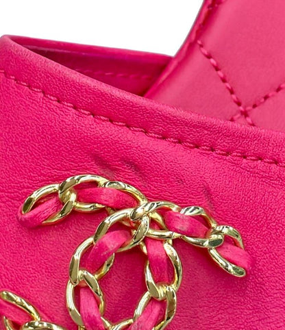 Chanel Mule Sandals Matelasse Le Women SIZE 35.5 23cm (9.06in) Chanel