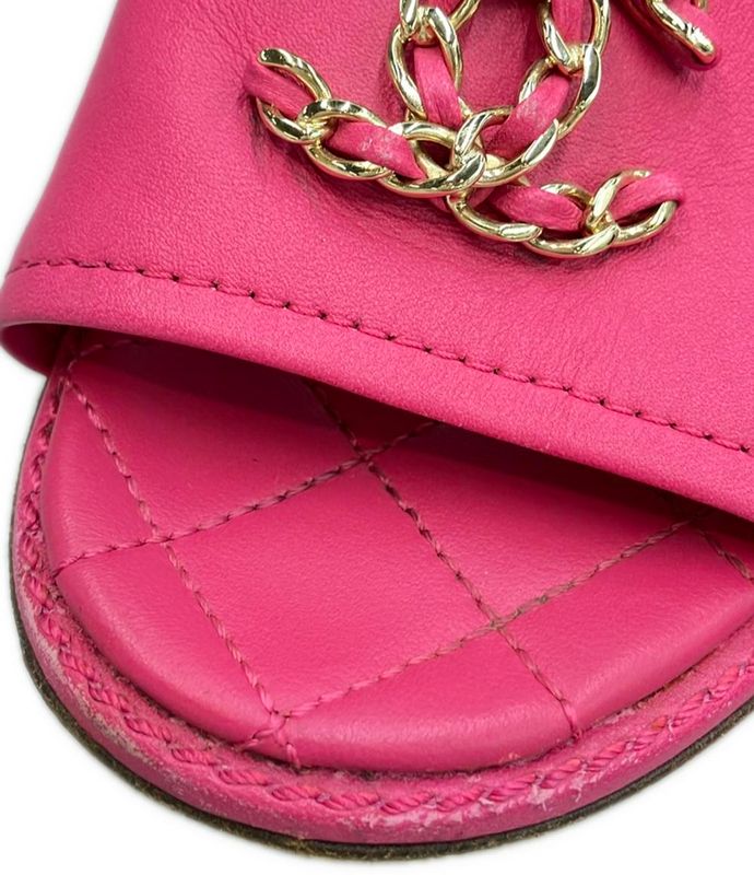 Chanel Mule Sandals Matelasse Le Women SIZE 35.5 23cm (9.06in) Chanel