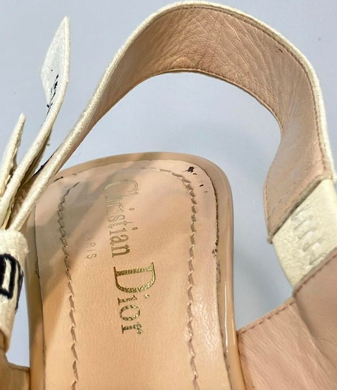 Christian Dior Mules Sandals Women's Size 34 1/2 (XS) Christian Dior