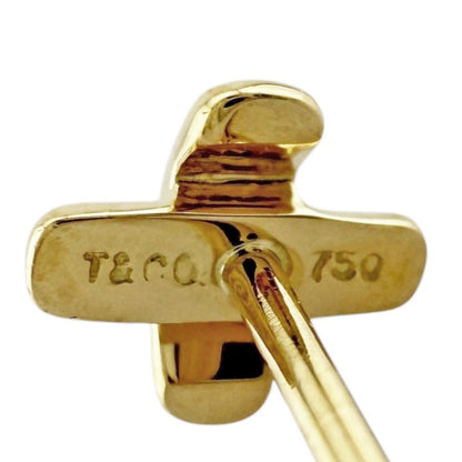 Tiffany & Co Cross Stitch Earrings 18k Gold 18K Yellow Gold Ladies Tiffany & Co