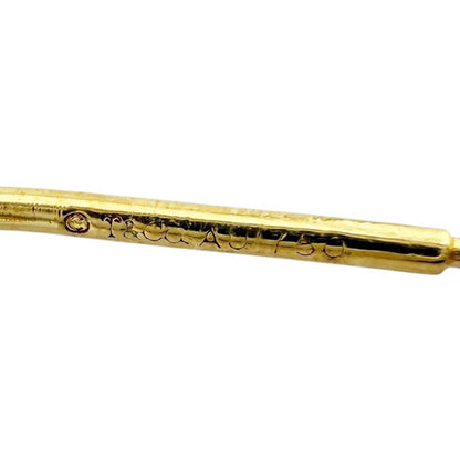 Tiffany & Co Infinity Earrings 18k Gold 18K Yellow Gold Ladies Tiffany & Co