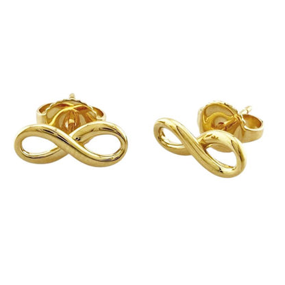 Tiffany & Co Infinity Earrings 18k Gold 18K Yellow Gold Ladies Tiffany & Co