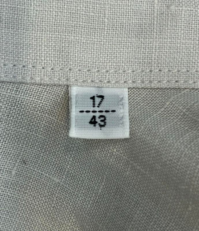 Hermes Long Sleeve Shirt Linen Men's Size 43 17 (2xl) Hermes