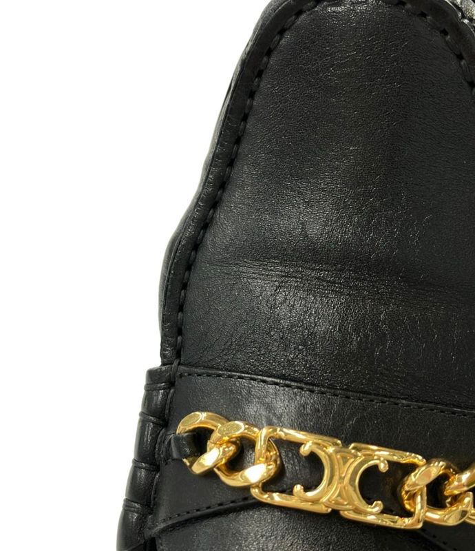 Celine Loafer Triomphe Chain Women's Size 36 (M) Celine