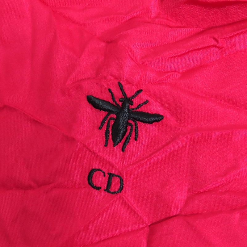 Christian DIOR 2024 411b34a2450 Logo Embroidery Technical Silk Taffeta