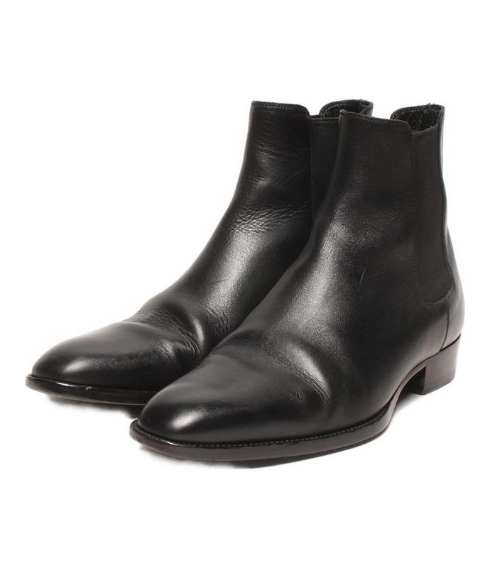 Saint Laurent Side Gore Boots Short Boots Men's SIZE 39.5 (XS) Saint Laurent