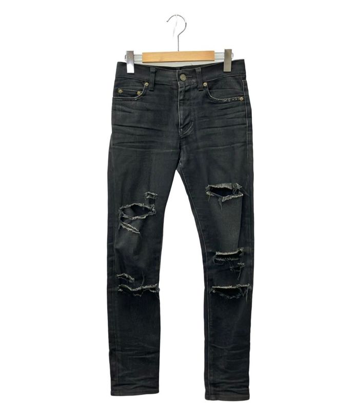 Saint Laurent Paris Denim Pants Damaged Women's Size 26 (M) Saint Laurent Paris