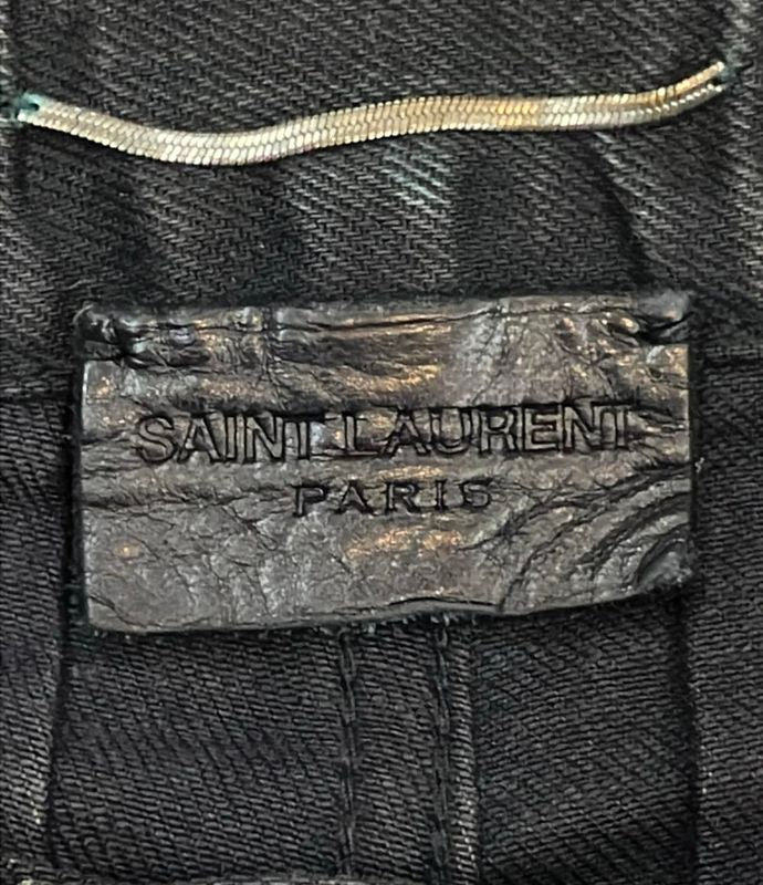 Saint Laurent Paris Denim Pants Damaged Women's Size 26 (M) Saint Laurent Paris