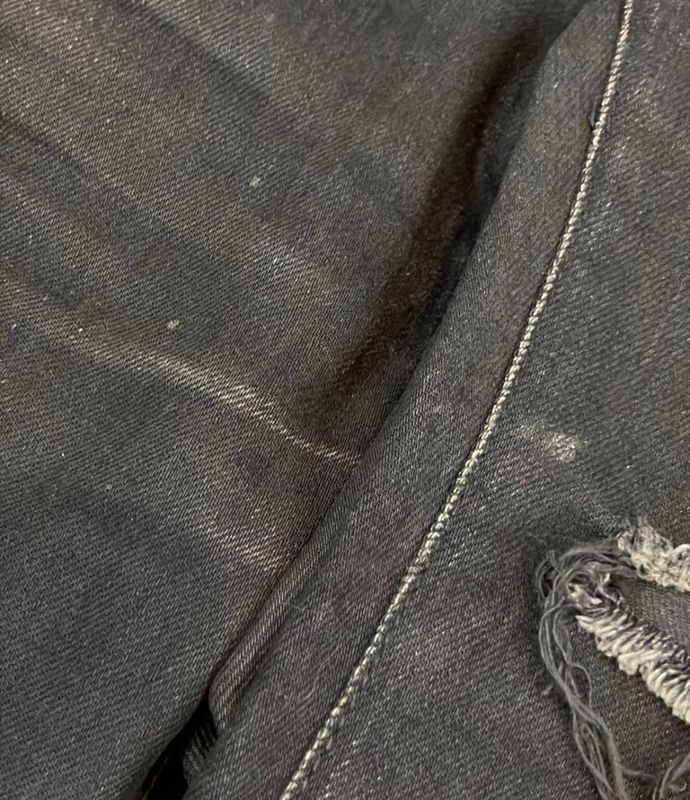 Saint Laurent Paris Denim Pants Damaged Women's Size 26 (M) Saint Laurent Paris