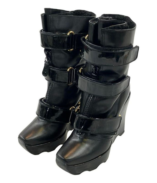 Louis Vuitton Wedge Boots Women's SIZE 34 (XS) Louis Vuitton