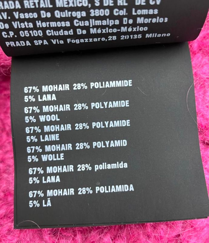 Prada Long Sleeve Knit Mohair Women's Size 36 (XS) Prada