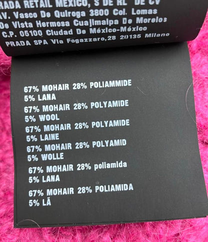 Prada Long Sleeve Knit Mohair Women's Size 36 (XS) Prada