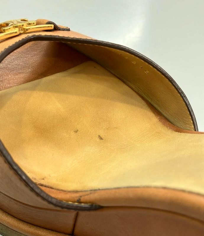 Celine Wedge Sole Sandals Women's Size 37 (L) Celine