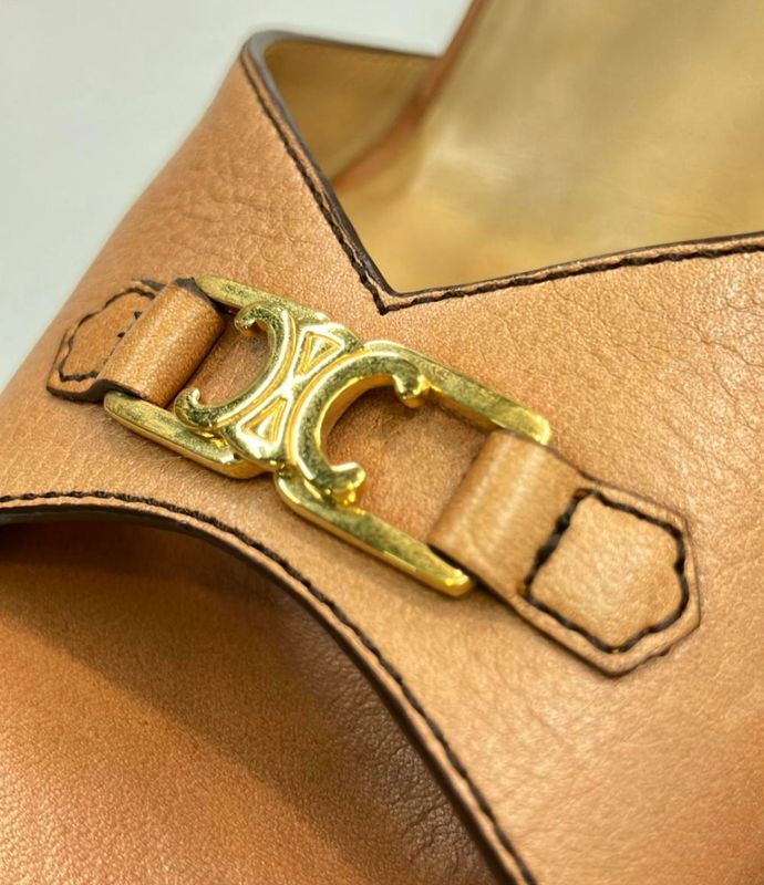 Celine Wedge Sole Sandals Women's Size 37 (L) Celine