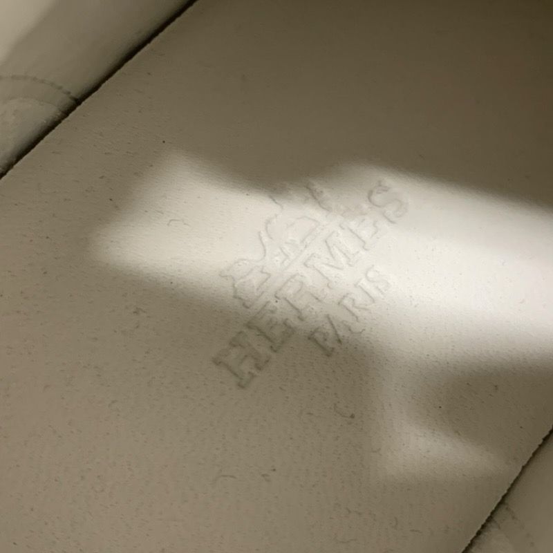 Hermes Freestyle Sneakers Shoes Leather Suede White Pink Beige Black Unused