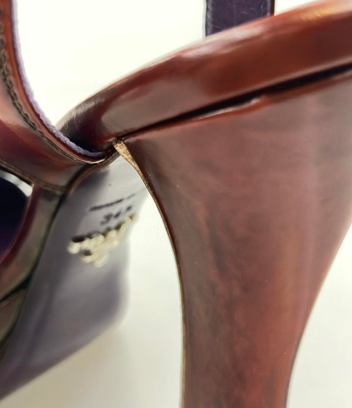 Prada Strap Sandals Women SIZE 34 1/2 21.5cm (8.46in) Prada