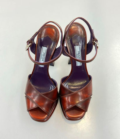 Prada Strap Sandals Women SIZE 34 1/2 21.5cm (8.46in) Prada