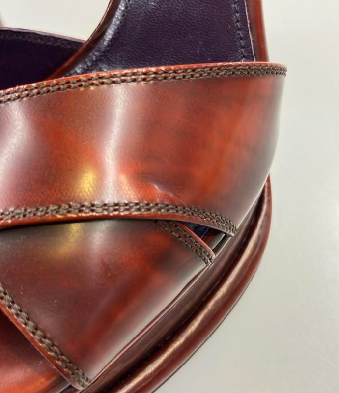 Prada Strap Sandals Women SIZE 34 1/2 21.5cm (8.46in) Prada