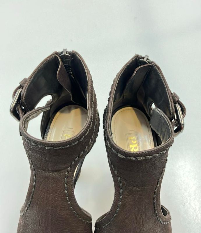 Prada Open Toe Heel Sandals Women's SIZE 34 22cm (8.66in) Prada