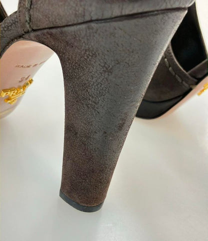 Prada Open Toe Heel Sandals Women's SIZE 34 22cm (8.66in) Prada