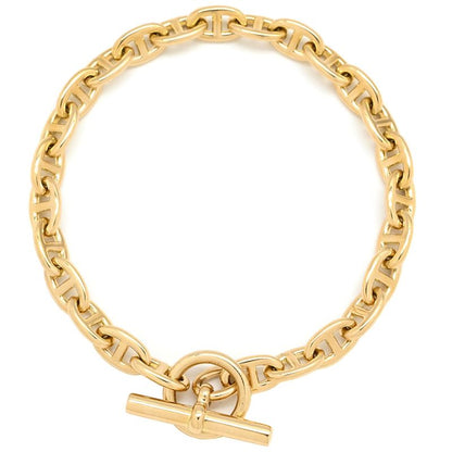 Hermes Bracelet Chaine D'ancre TPM 18k Yellow Gold Yellow Gold 26 Frames