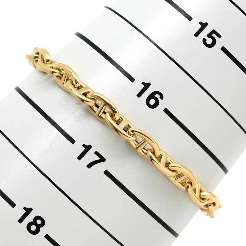 Hermes Bracelet Chaine D'ancre TPM 18k Yellow Gold Yellow Gold 26 Frames
