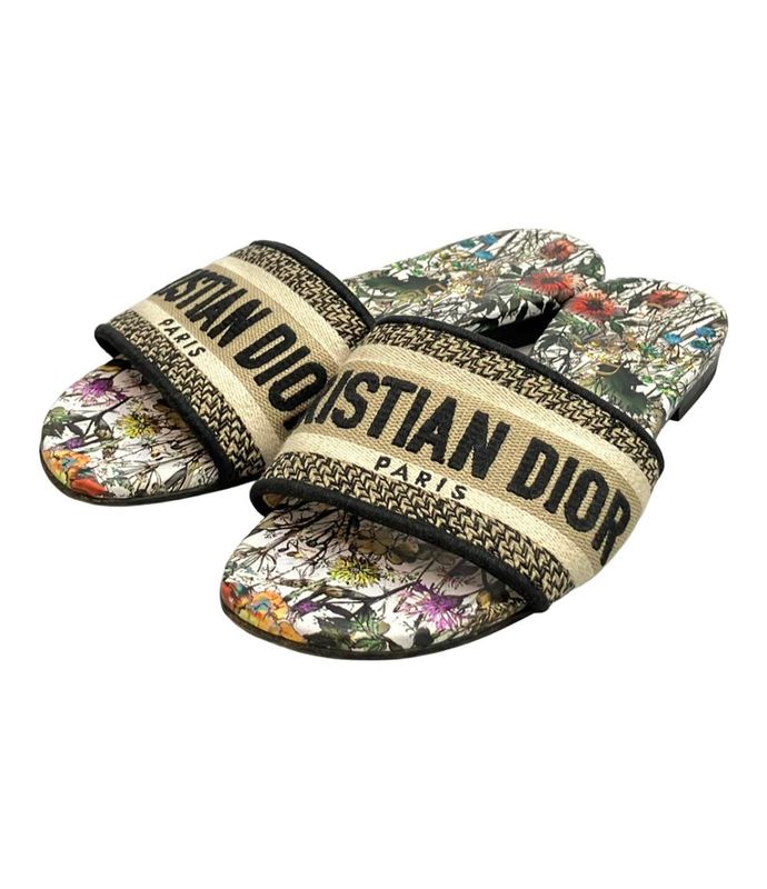 Christian Dior Flat Sandals Women's SIZE 34 22cm (8.66in) Christian Dior
