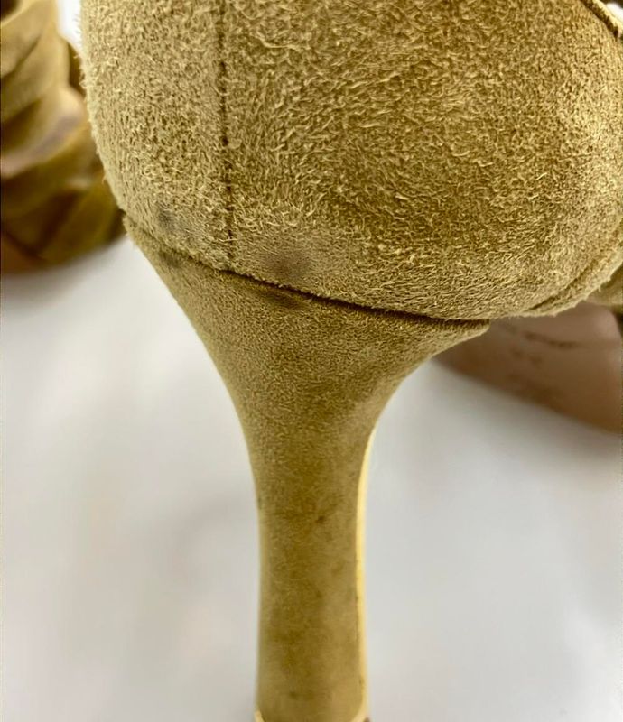 Louis Vuitton Suede Sandals Braided Women's SIZE 34 21.5cm (8.46in) Louis