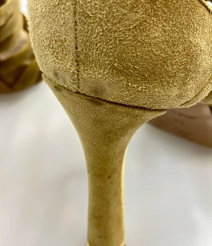 Louis Vuitton Suede Sandals Braided Women's SIZE 34 21.5cm (8.46in) Louis