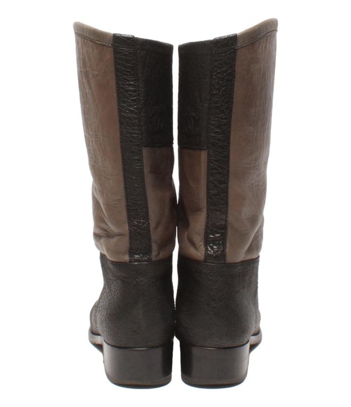 Chanel Short Boots G28488 Womens SIZE 38 1/2 (L) Chanel