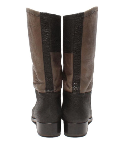 Chanel Short Boots G28488 Womens SIZE 38 1/2 (L) Chanel