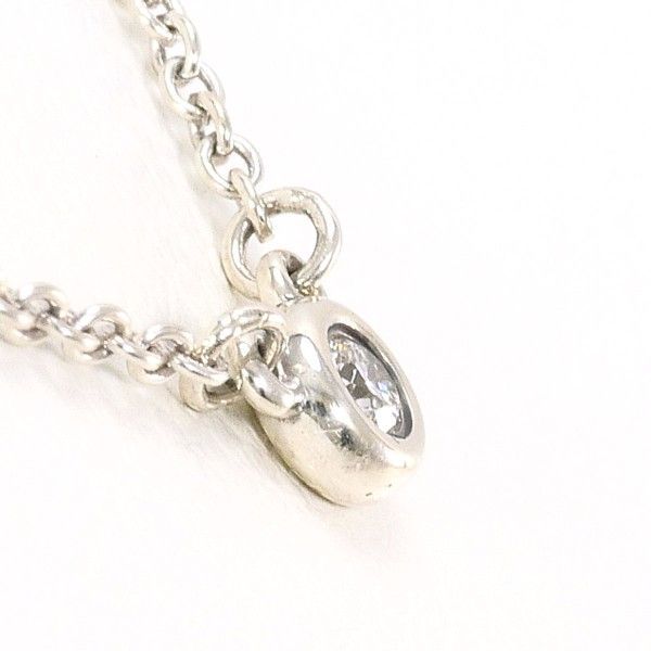 Tiffany & Co By-the-yard Silver Necklace Diamond Total Weight 16g Approx 41cm