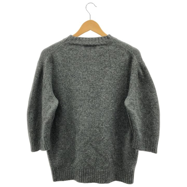 Prada (prada) ③ P24e1e 2020aw Cashmere Knit With 3/4 Length Sleeves Ladies Gray