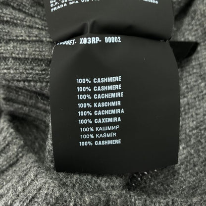 Prada (prada) ③ P24e1e 2020aw Cashmere Knit With 3/4 Length Sleeves Ladies Gray