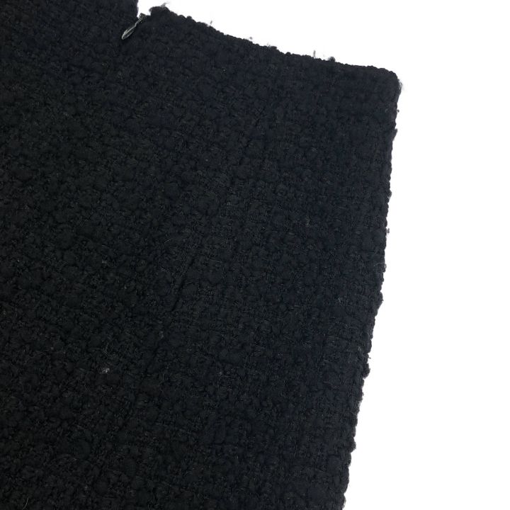 Chanel ③ P56743v28632 Tweed Skirt Women Black 36