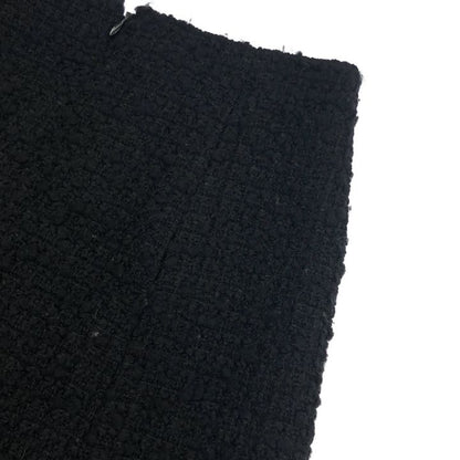Chanel ③ P56743v28632 Tweed Skirt Women Black 36
