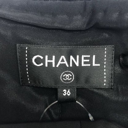 Chanel ③ P56743v28632 Tweed Skirt Women Black 36