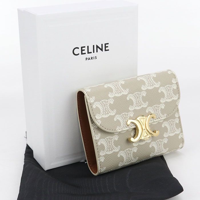 Celine Small Flap Wallet 10d782cqh Trifold Wallet Triomphe Canvas Scuff Deuce