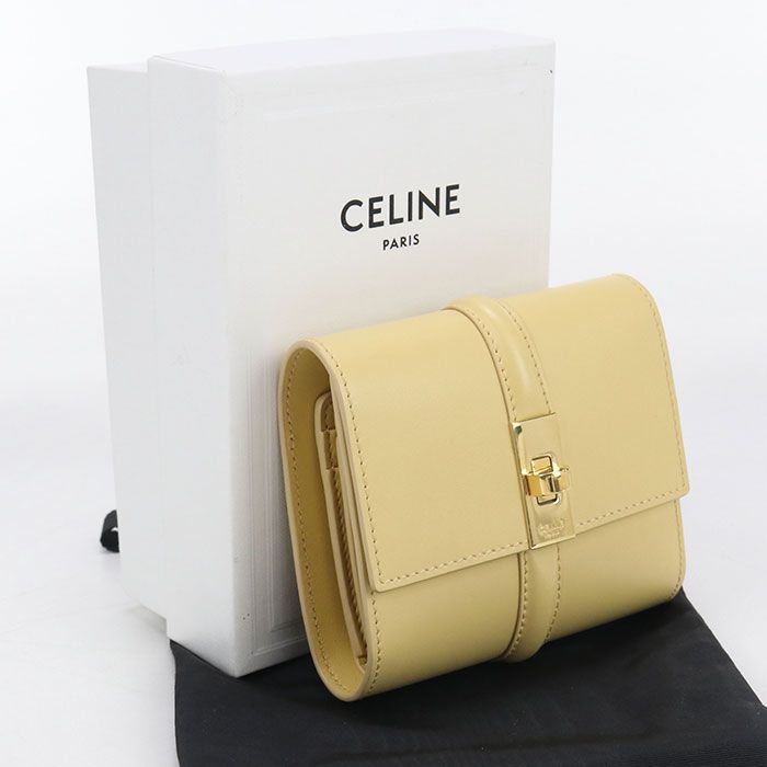 Celine Small Trifold Wallet 16 (sase) 10f52 3CQ7 Trifold Wallet Leather Women