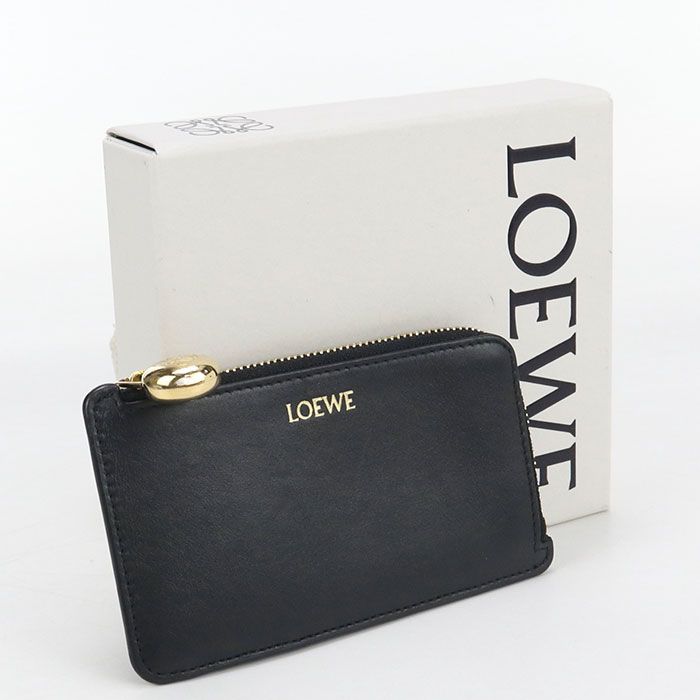 Loewe Fragment Case Coin Card Holder Knot Coin Purse Leather Women