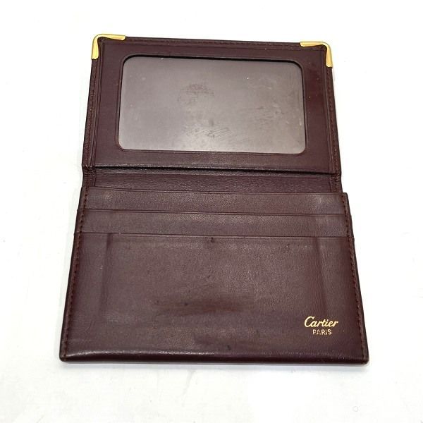 Cartier Must L3000171 Brand Accessories Business Card Holder Pass Case Ladies