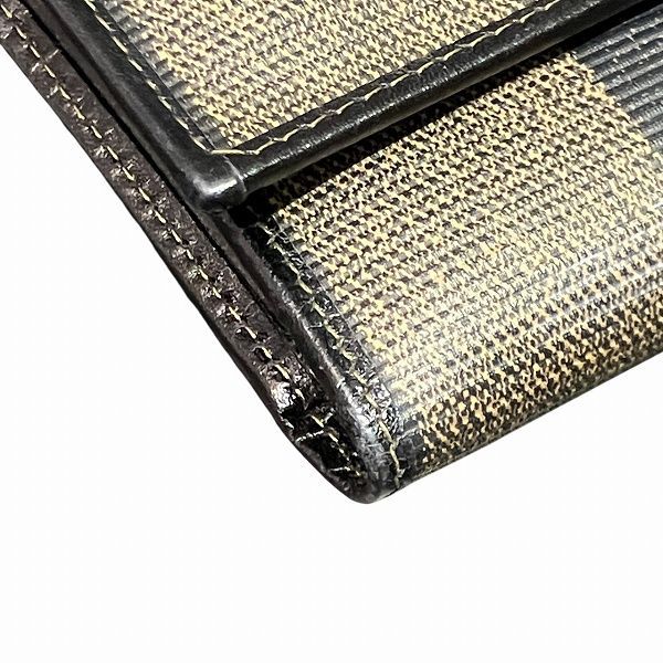 Fendi Pecan Black And Brown Trifold Wallet For Women