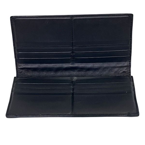Bottega Veneta Intrecciato Black Long Wallet Bifold Wallet Unisex
