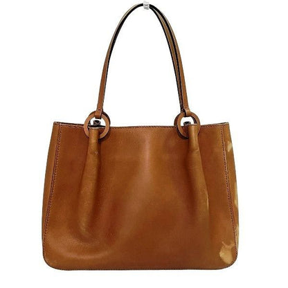 Gucci 101919 Brown Leather Bag Tote Bag Women