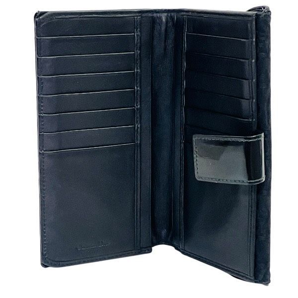 Dior Trotter Saddle Dcharm Black Long Wallet Trifold Wallet Men's