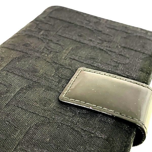 Dior Trotter Saddle Dcharm Black Long Wallet Trifold Wallet Men's