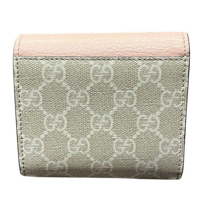 Gucci GG Supreme Double G Bicolor Medium Wallet 598587 Bifold Wallet Women