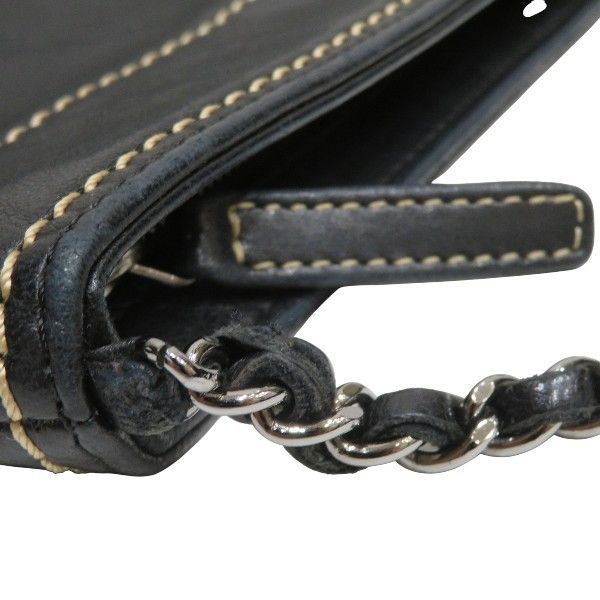 Chanel Accessory Pouch Lambskin Bag Handbag Women